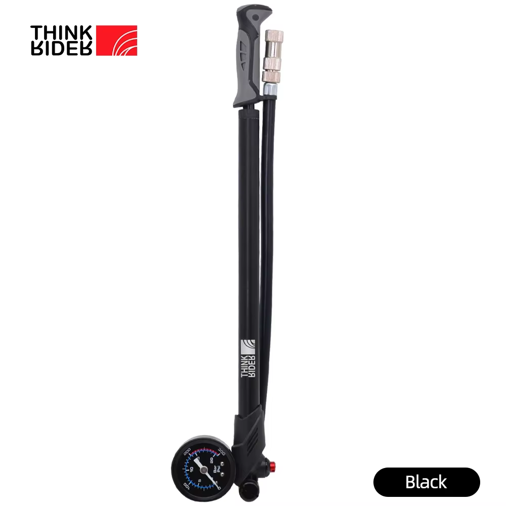 ThinkRider pompe à air de vélo Portable haute pression 300psi avec jauge pour fourche et Suspension 