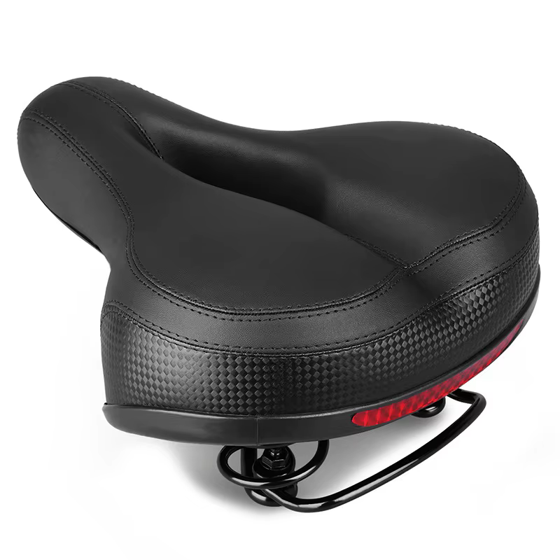Selle de vélo en gel 3D, extra large, confortable, ultra douce, épaisse, VTT, coussin de siège rembo