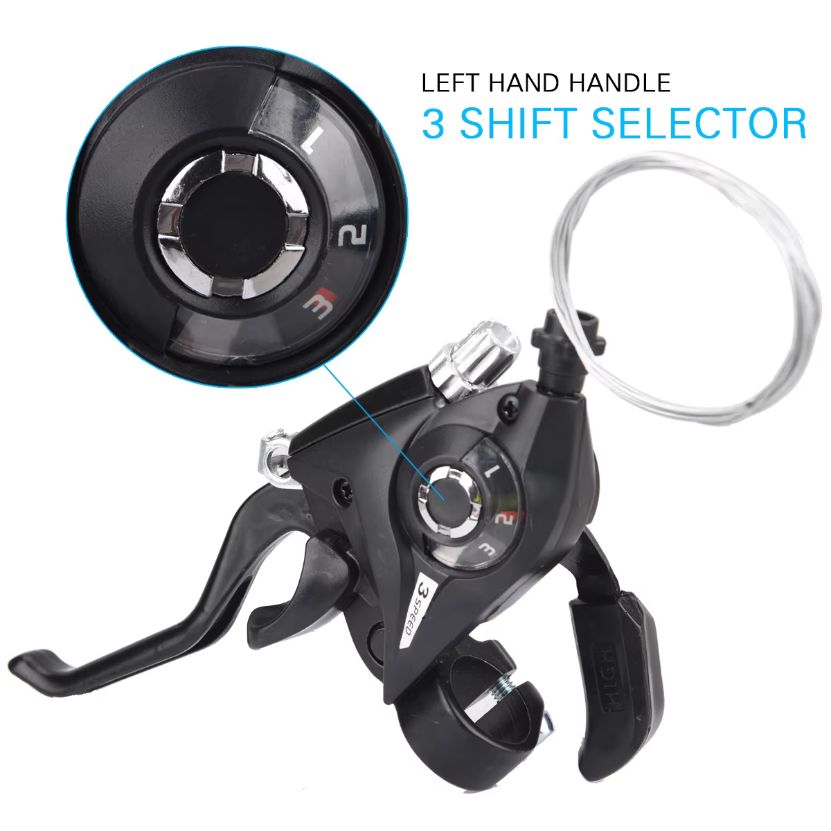 Levier de frein au pouce pour vélo, manette de vitesse, manette de vitesse, dérailleur VTT, leviers 