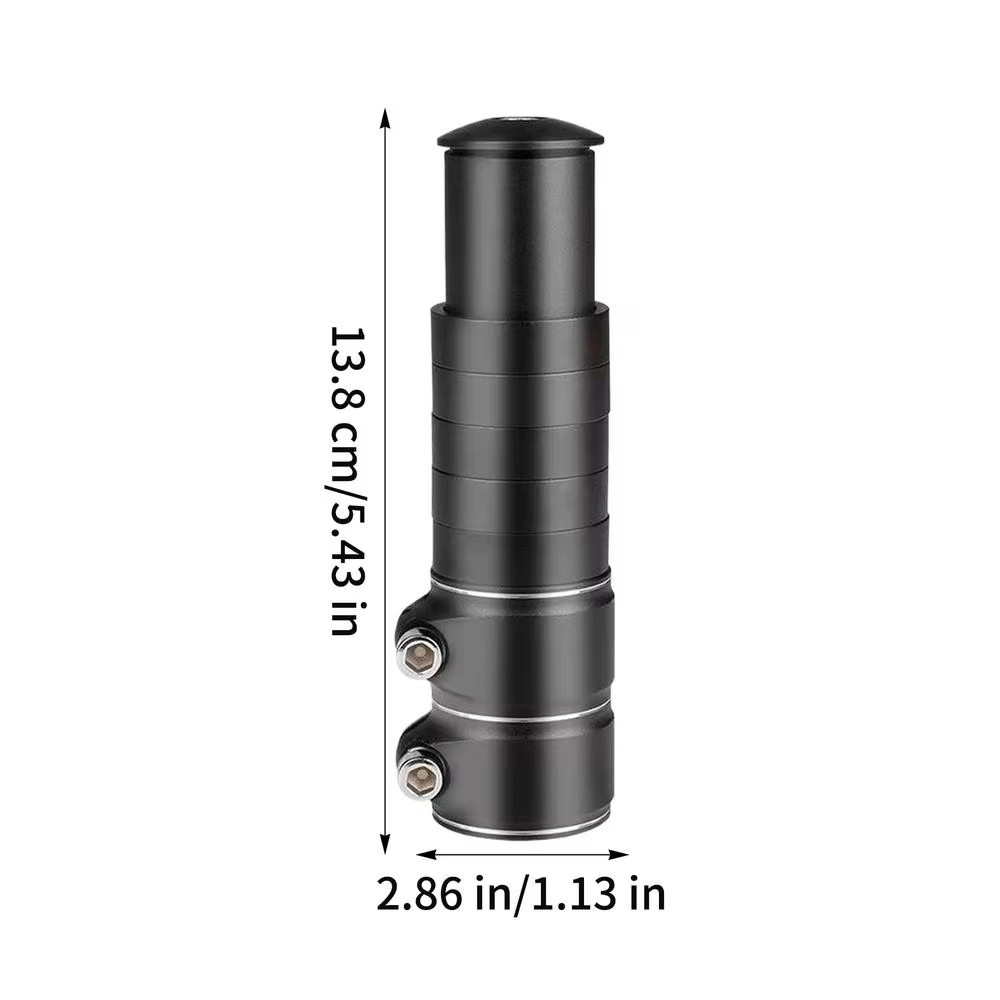 Rehausseur de potence de vélo réglable en alliage d'aluminium, rallonge de guidon pour VTT/vélo de r