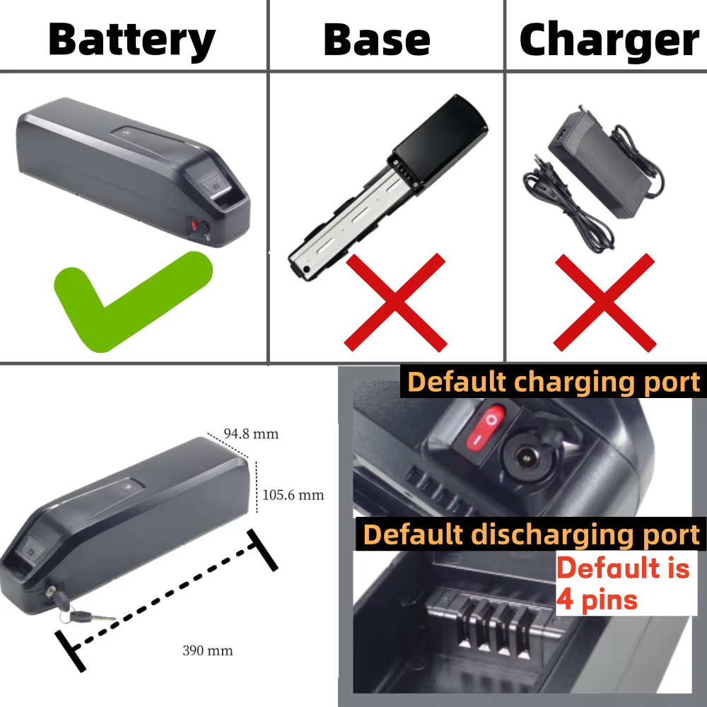 Batterie de vélo électrique Duotts C29 Duotts C29 PRO 48V 15ah 14.5ah 13ah 16ah 17.5ah pour Duotts C