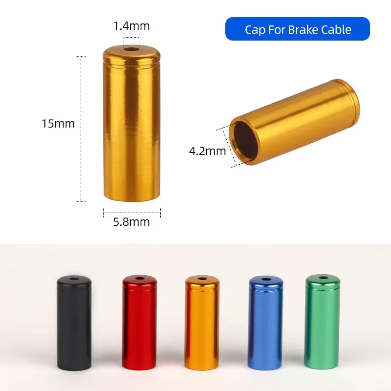 Embout de câble de frein de vélo en alliage de 5mm, embouts de boîtier de 4mm, dérailleur de vélo de