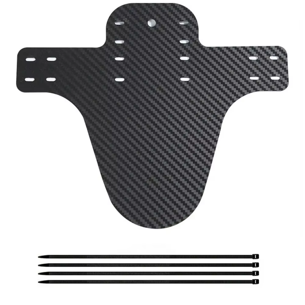 Garde-boue de vélo ultraléger, 1 pièce, motif carbone, pour roue avant et arrière, pour vtt