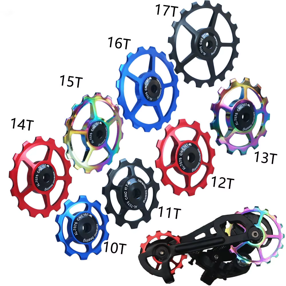 10T 11T 12T 13T 14T 15T 16T 17T vtt vélo de route dérailleur arrière poulie rouleau roulement en cér