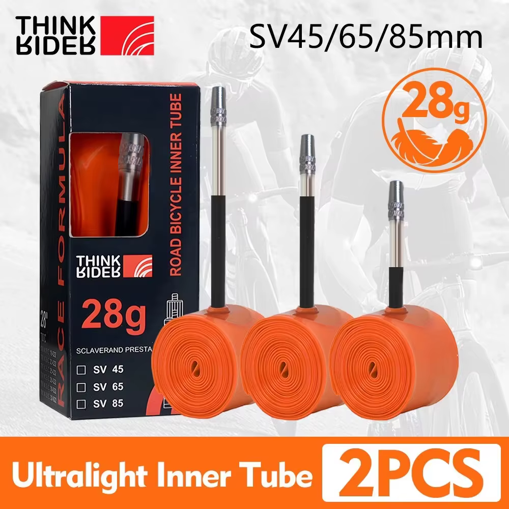 ThinkRider 28g chambre à air de vélo ultralégère 700x18 25 28 pneu de vélo de route TPU 45/65/85mm l