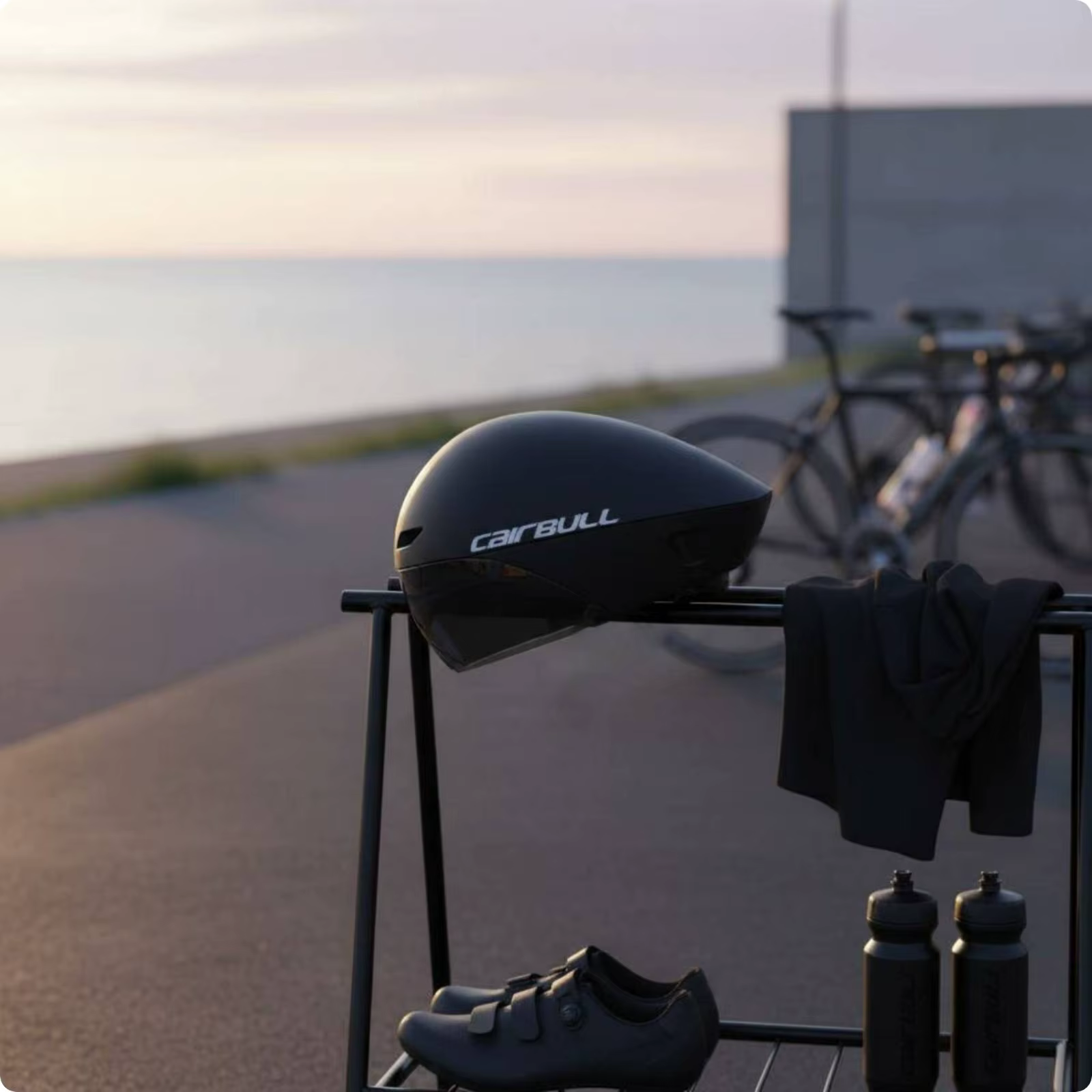 Casque de contre-la-montre, casque de triathlon aérodynamique, équipement sportif, forme simplifiée,