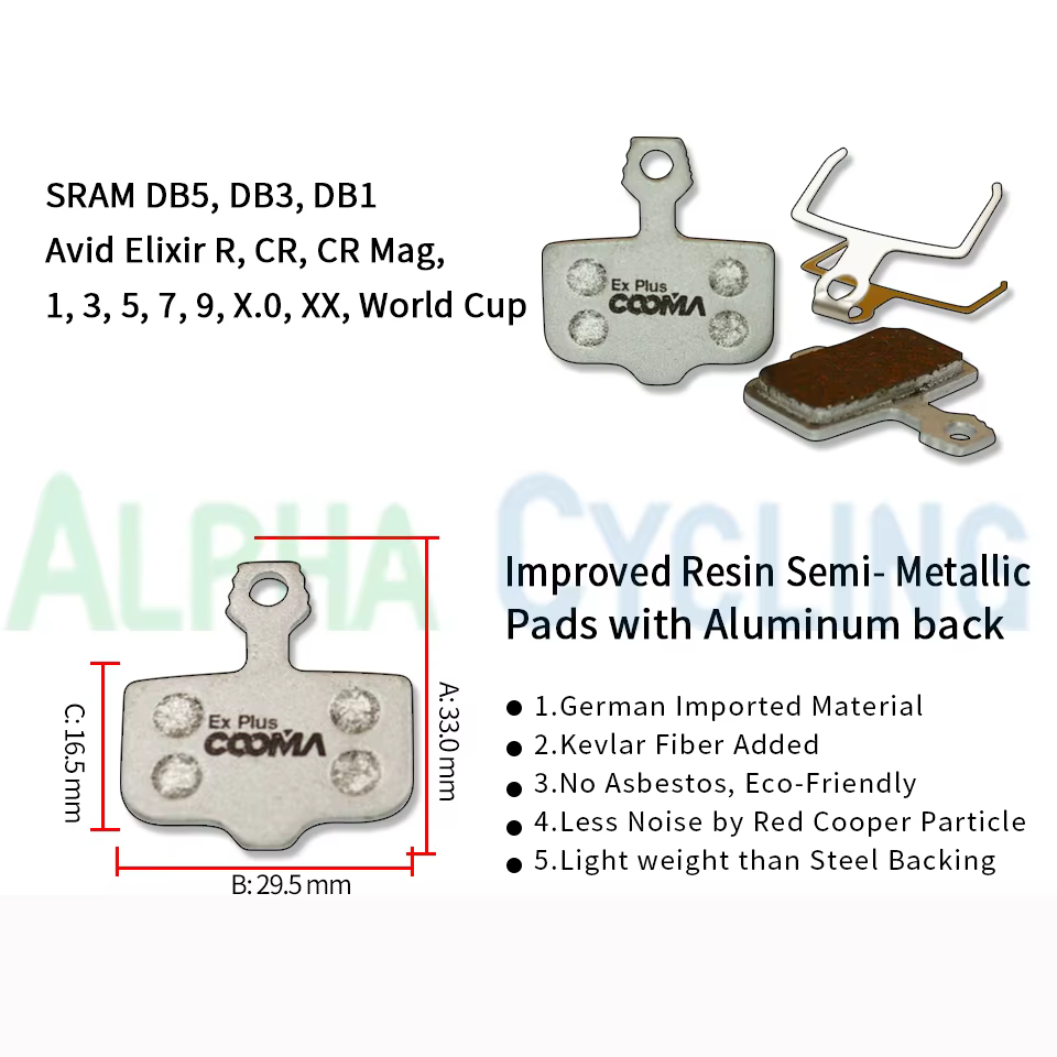 Plaquettes de frein de vélo en résine améliorées, pour SRAM Avid Shimano Magura Hayes Formula Hope Z