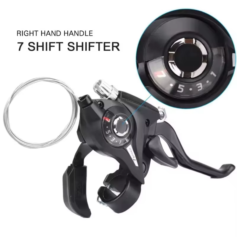 Leviers de frein avec câble de changement de vitesse pour vélo, dérailleur de vélo, 3x7, 21 vitesses