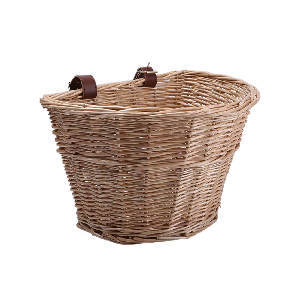 Panier panier en osier Vintage panier à légumes Portable en forme de D pour vélos de montagne panier