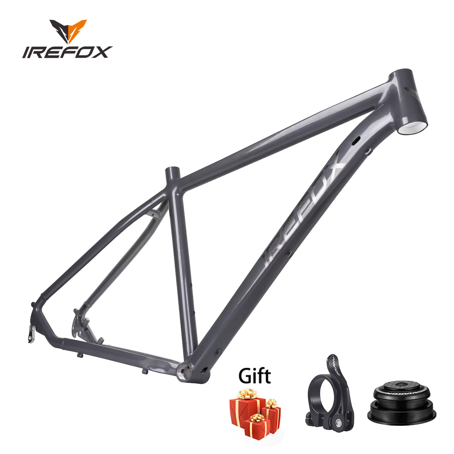 IREFOX vtt XC/Trai cadre 29er pour frein à disque 44x55mm Tube de tête conique vélo 10x135 QR cadre