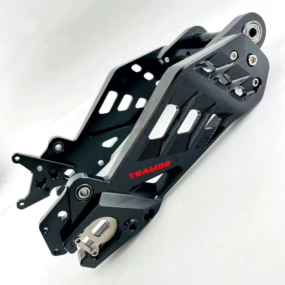 Cadre de moteur de fourche plate arrière évidée, bras oscillant de scooter électrique, alliage d'alu