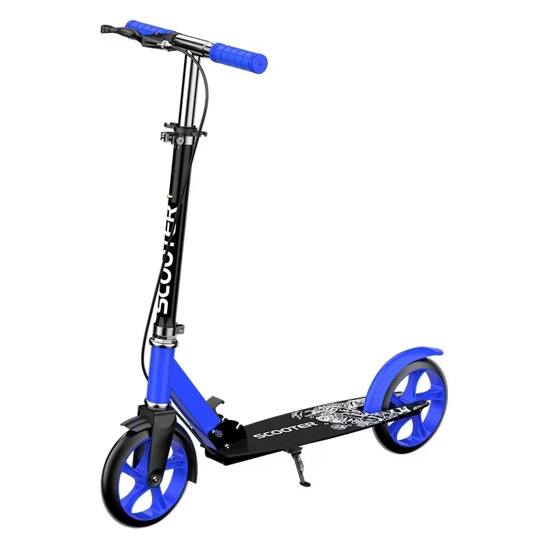 Scooter de ville à deux roues pour adultes et enfants, scooter pliant à double frein, véhicule d'ent
