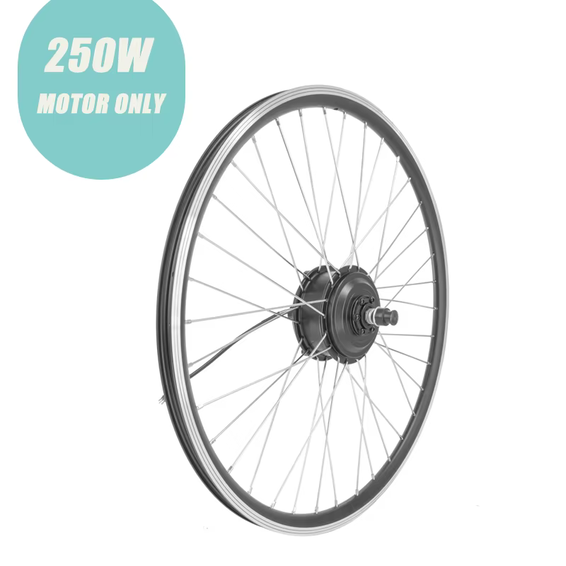 Kit de conversion de vélo électrique avec moteur à moyeu, entraînement avant et arrière, contrôleur 