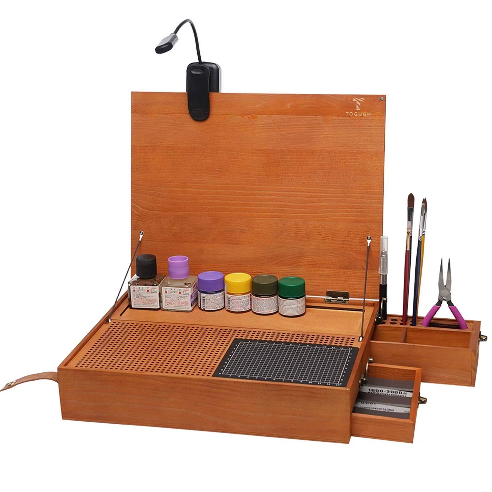 Table de travail de loisirs pour la construction de modèles, organisateur portable avec tapis de déc