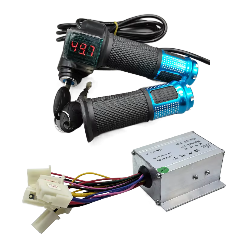 Contrôleur de moteur brossé et poignée d'accélérateur pour vélo électrique, accessoires pour scooter