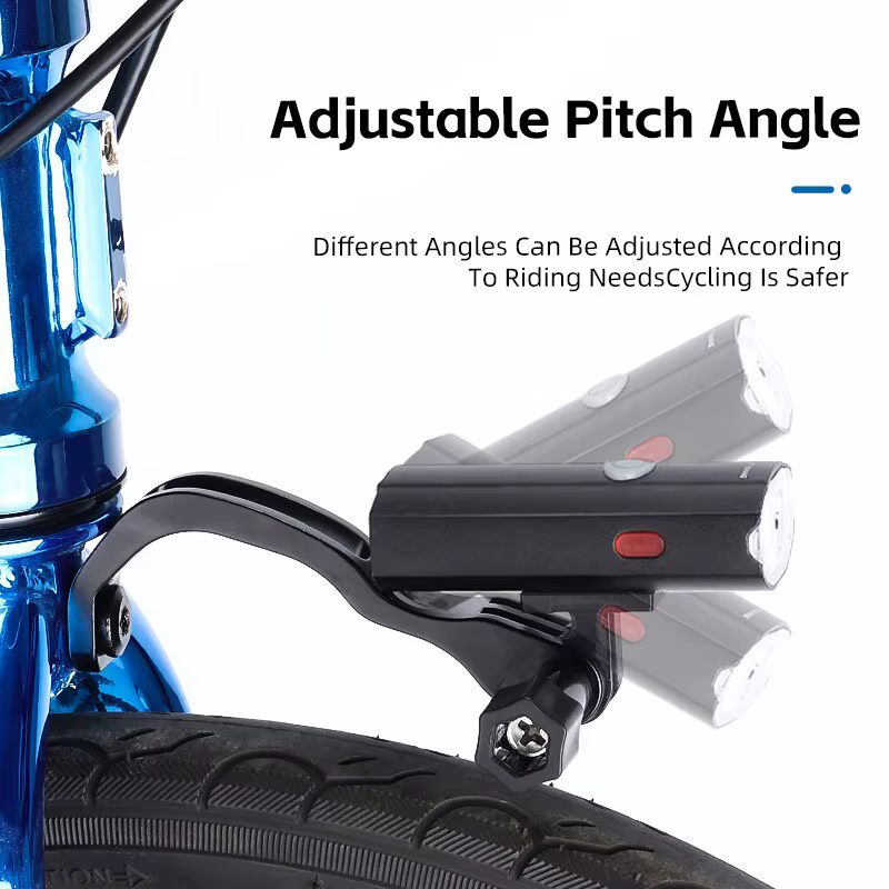WEST BIKING-Support d'éclairage de fourche avant en alliage d'aluminium réglable, support rapide pou