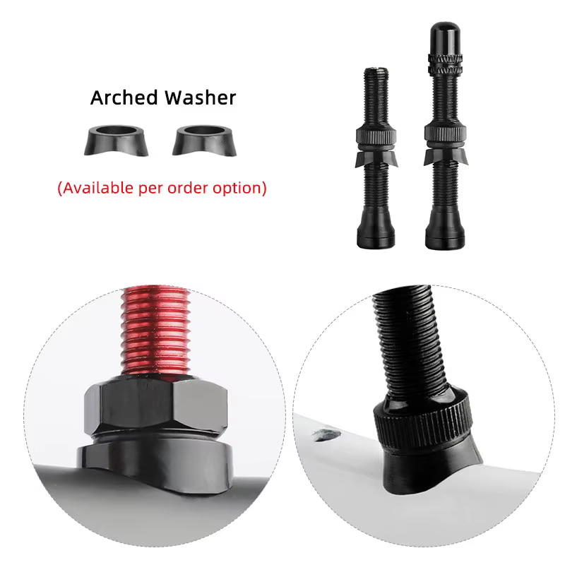 Deemount 2 pièces vélo Tubeless Schrader mamelon A/V vannes noyau en laiton CNC usiné anodisé pour v