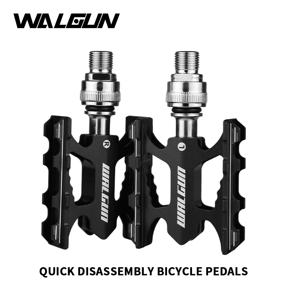 Pédale de vélo Walgun ultralégère à dégagement rapide en alliage d'aluminium, pliable, antidérapante