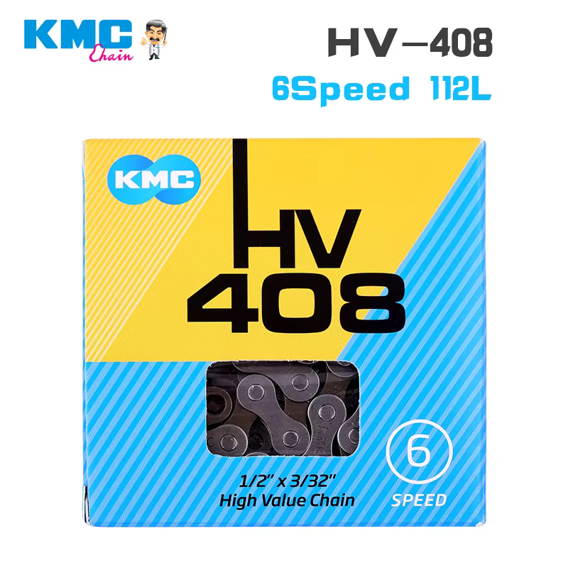 KMC – chaîne de vélo vtt 1 6 7 8 9 10 11 12 vitesses, chaînes de vélo de ville à vitesse unique X8 X