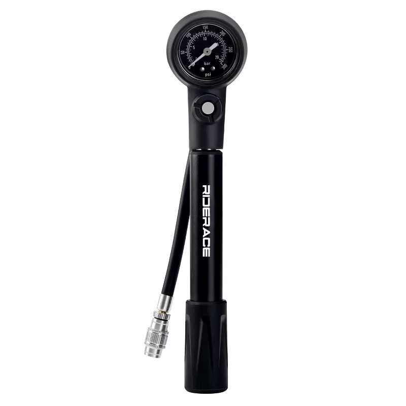 Pompe de choc de vélo 300PSI pression avec jauge pompe à Air de vélo Schrader Presta cyclisme fourch