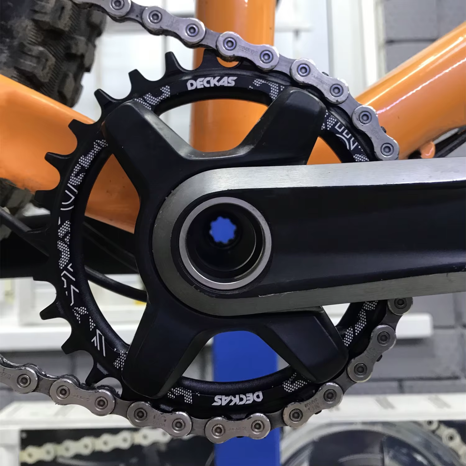 Deckas 96bcd plateau de vélo de montagne BCD 96mm asymétrie 32/34/36/38T pièces de plaque de couronn