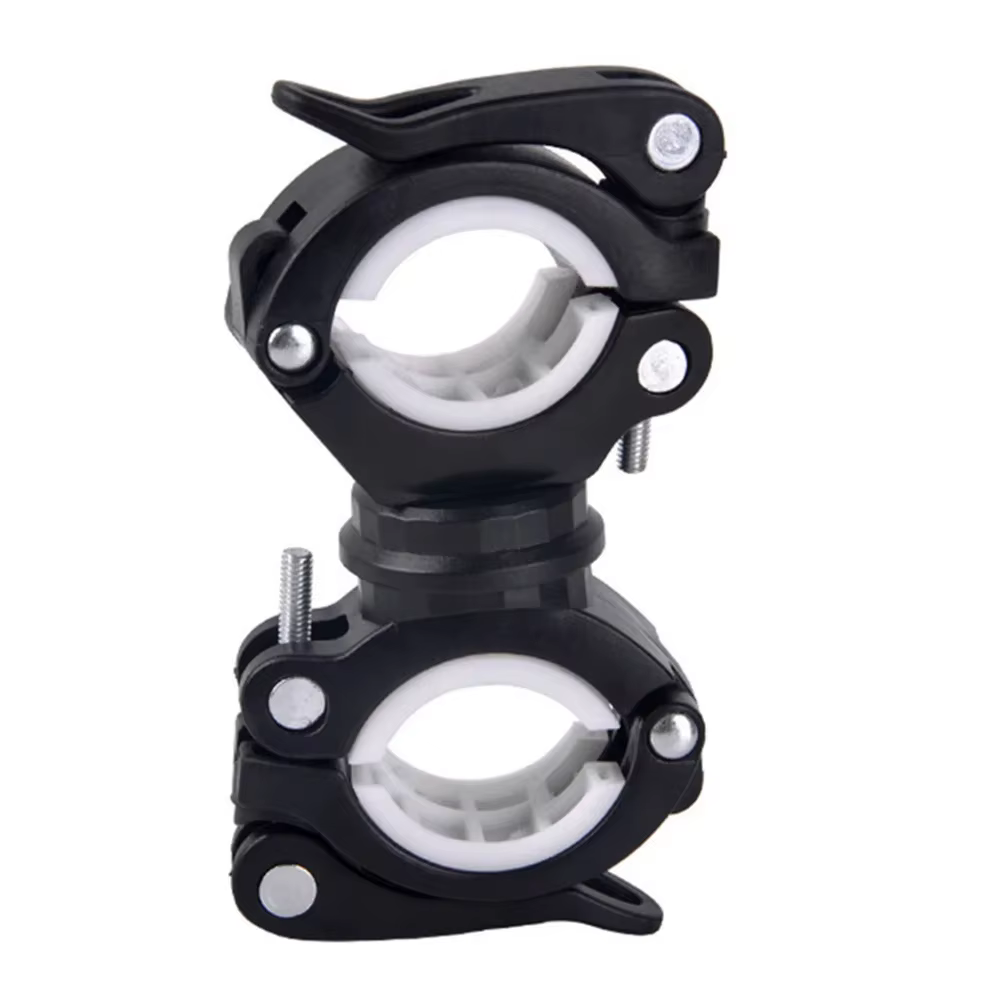Support de lumière de vélo multifonctionnel rotatif à 360 degrés, support de lampe de poche LED, acc