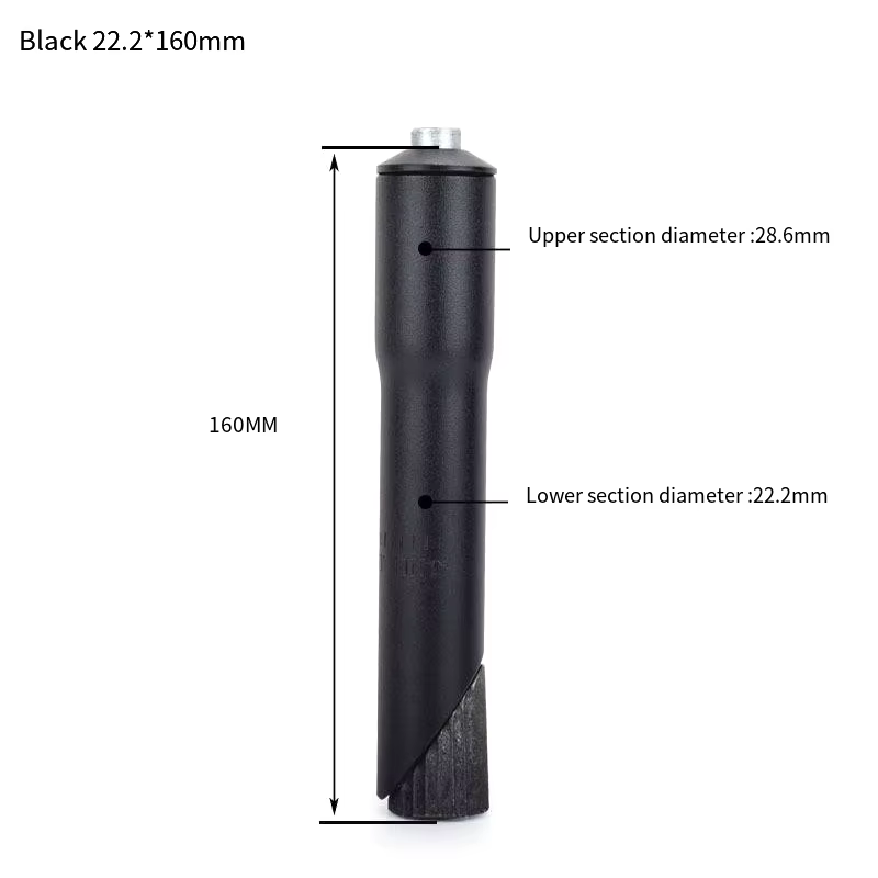 Extension de tige de vélo de 22.2mm, adaptateur de montage en aluminium pour direction sans fil de 1