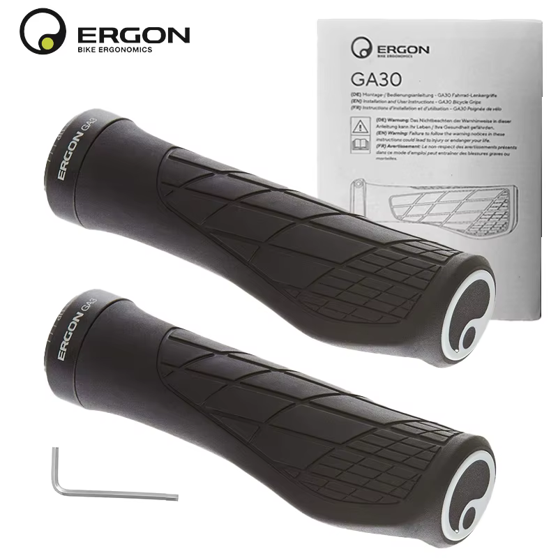 Poignées ergonomiques pour vélo tout-terrain Ergon GA3 taille L, confort et soutien du poignet pour 
