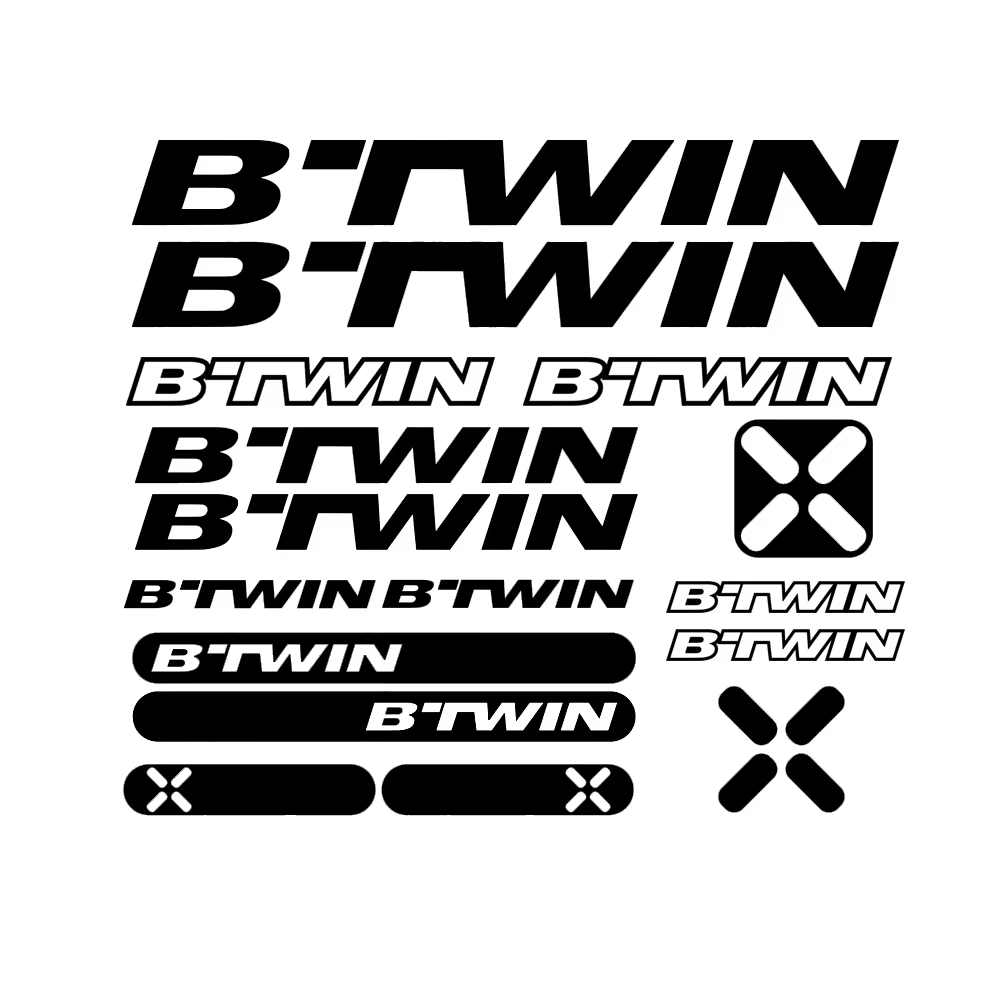 Pour vélos BTWIN autocollants décalcomanies vinyle VTT cyclisme Bmx
