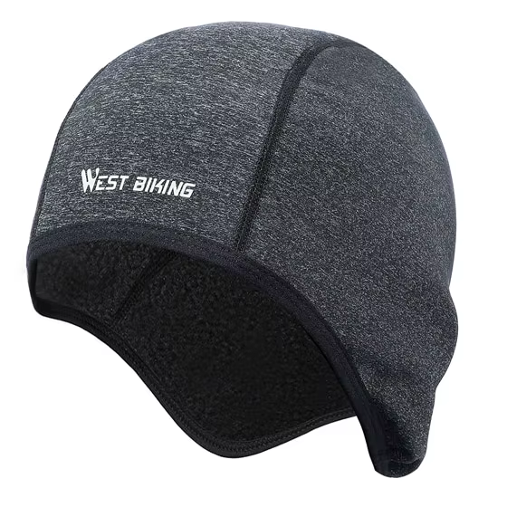 WEST BIKING-Doublure de casque thermique coupe-vent pour homme et femme, casquette de cyclisme d'hiv