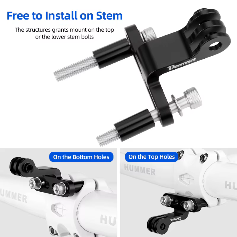 Support de lumière avant de vélo pour tige, adaptateur de lumière de sauna LED, support de caméra, c