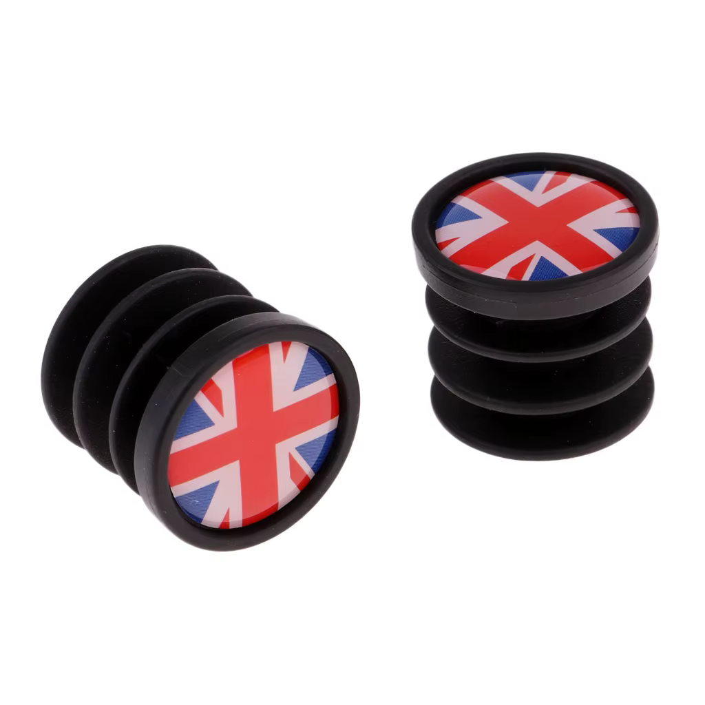 1 paire de bouchons d'extrémité de guidon de vélo, drapeau National, pour vtt, vélo de route, pièces