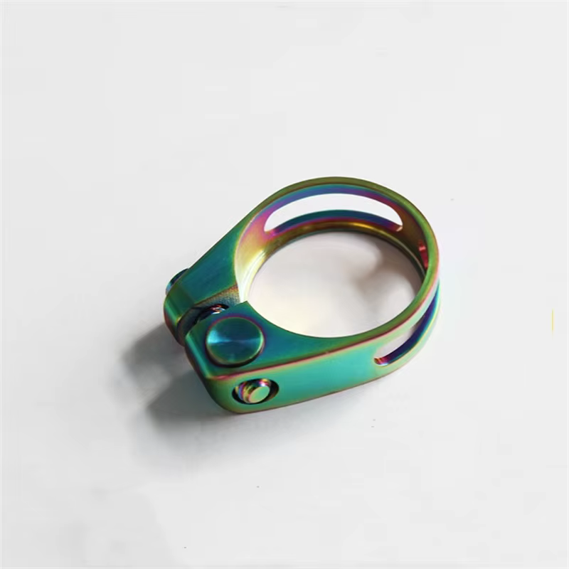 Pince de selle de vélo en titane, ultralégère, verrouillage sur tige de selle, 31.8/34.9mm