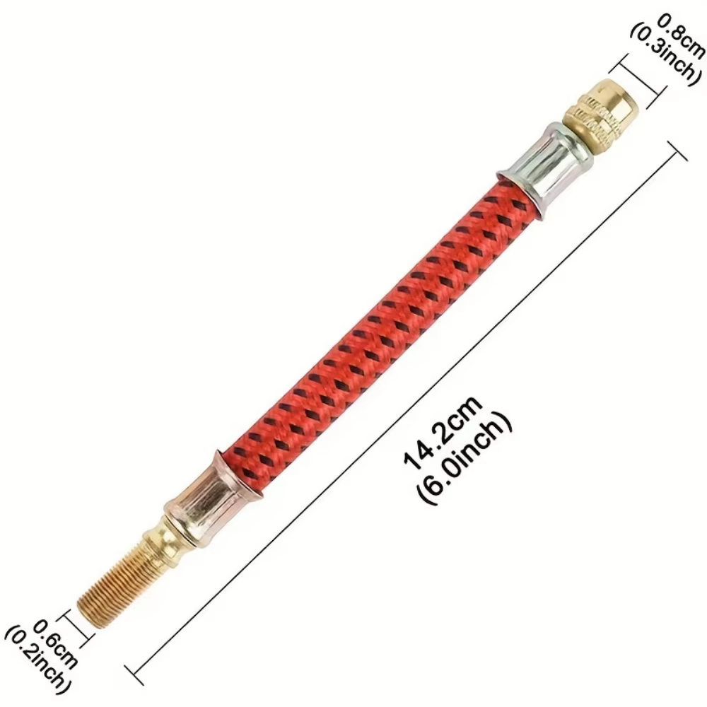 1 tube d'extension pratique pour gonflage de pneus de trottinette électrique, accessoire de buse d'e