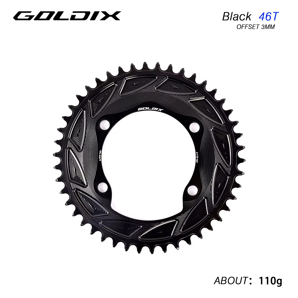 GOLDIX vélo de route gravier vélo simple plateau 110BCD adapté pour Shimano R7000 R8000 R8100 R9200