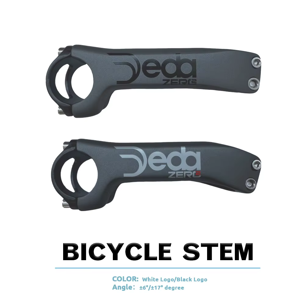 Nouveau logo JEDA noir/blanc 6 ° /17 °   Tige de vélo coudée 31.8 * 70-130mm pour VTT et vélo de rou