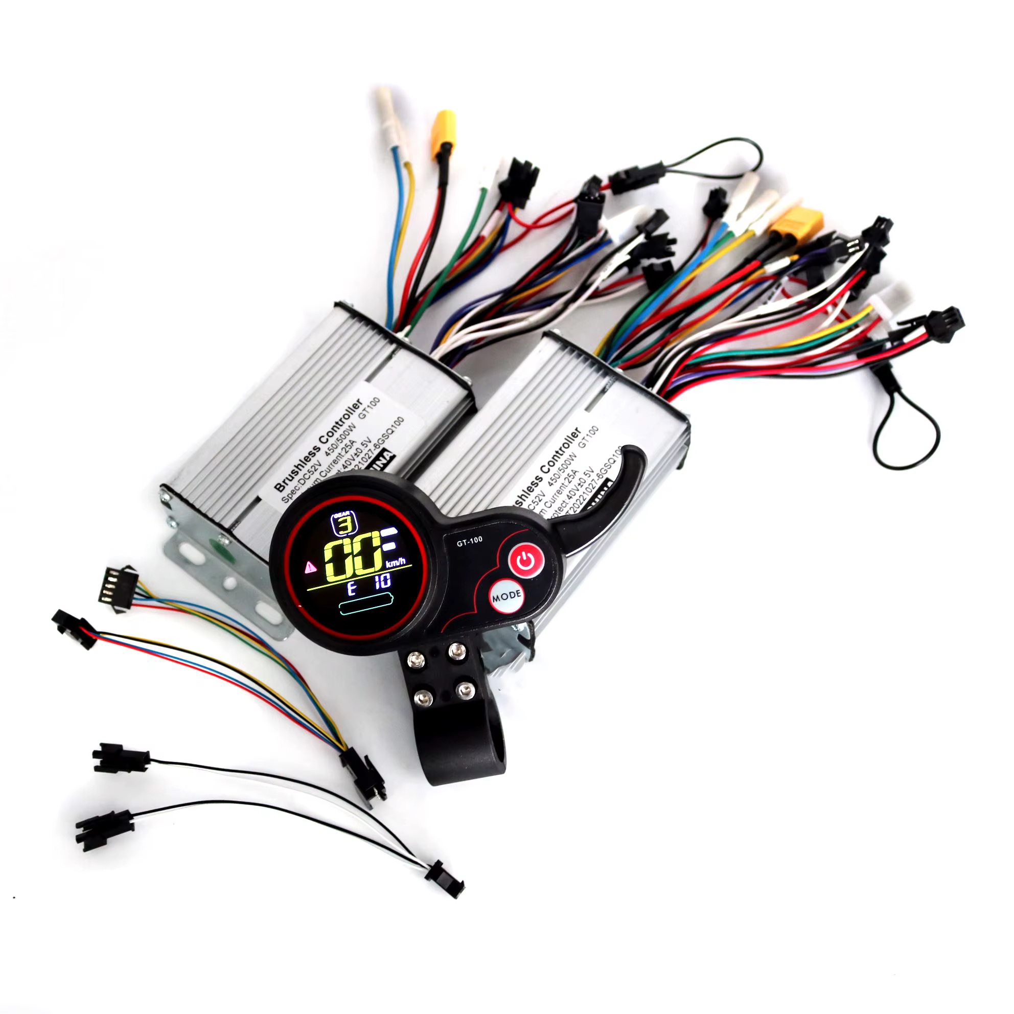 Six Mosfet 36V/48V60V 450/500W 25A BLDC contrôleur de scooter électrique e-bike 2 pièces pilote de v