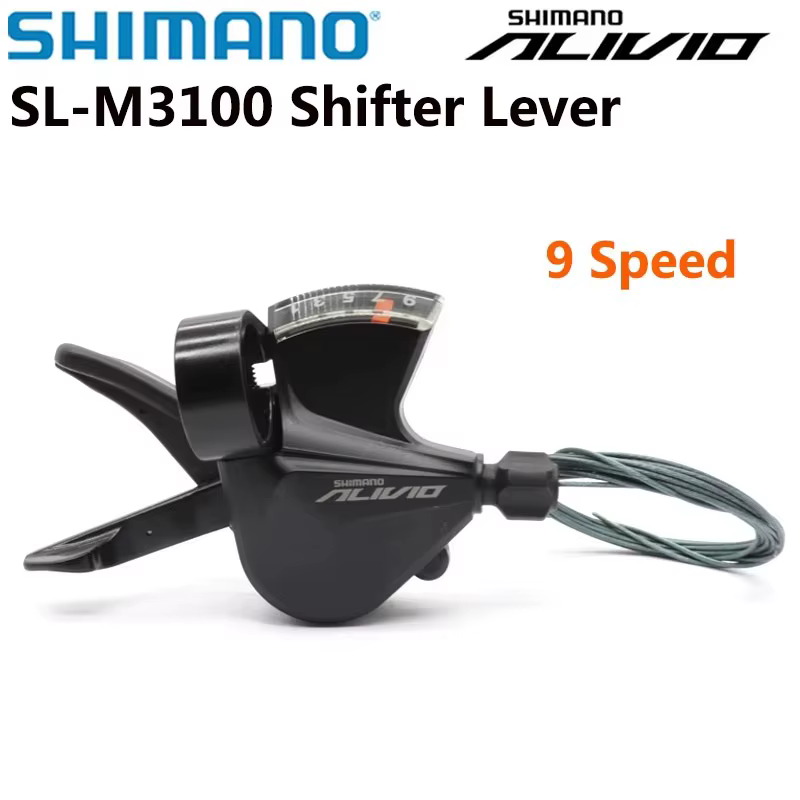 SHIMANO Alivio 9 vitesses SL M3100 droit Rapidfire Plus levier de changement de vitesse bande de ser