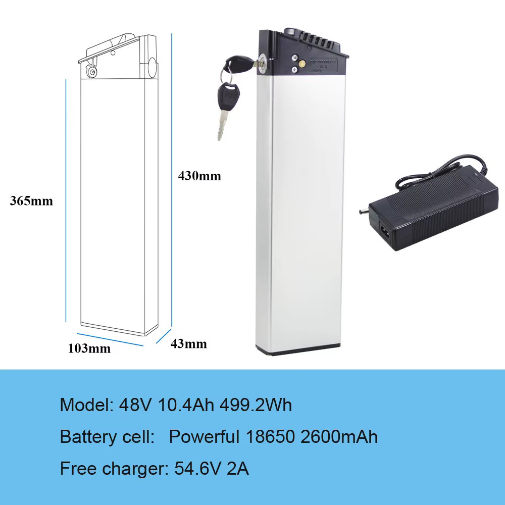 Lectric XP Lite 2.0 batterie Ebike 48V 14Ah 672Wh batterie de vélo électrique pliante Batteries de v