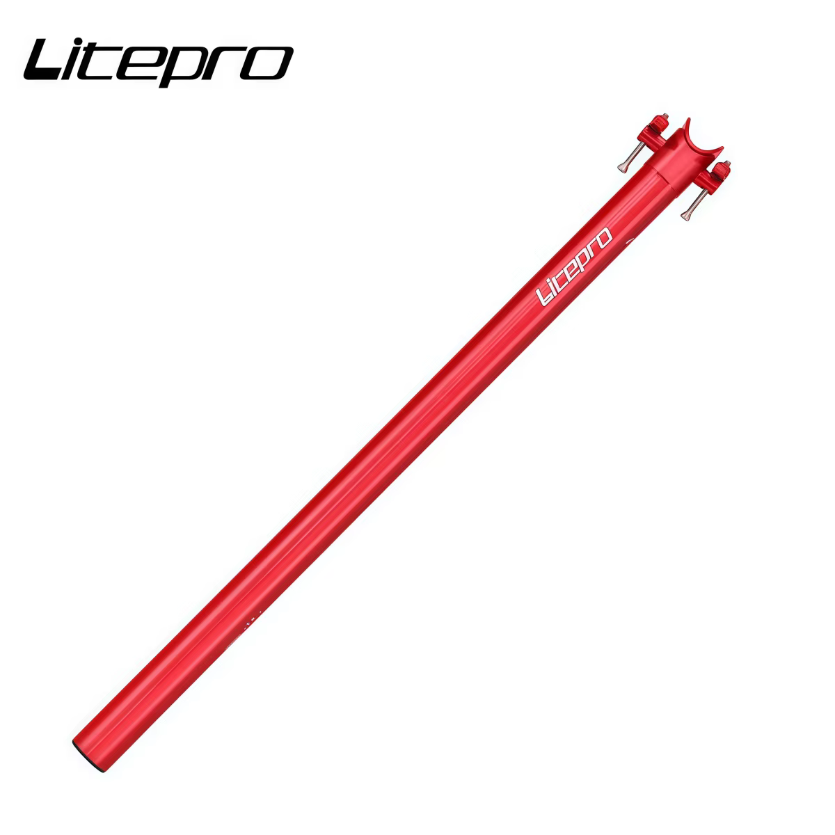 Tige de selle en alliage d'aluminium Litepro 31,8 mm x 580 mm pour vélo pliant Brompton - Charge max