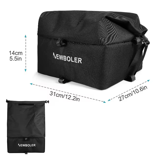 Panier de vélo arrière, sac de support de chargement de vélo, panier de vélo électrique à dégagement