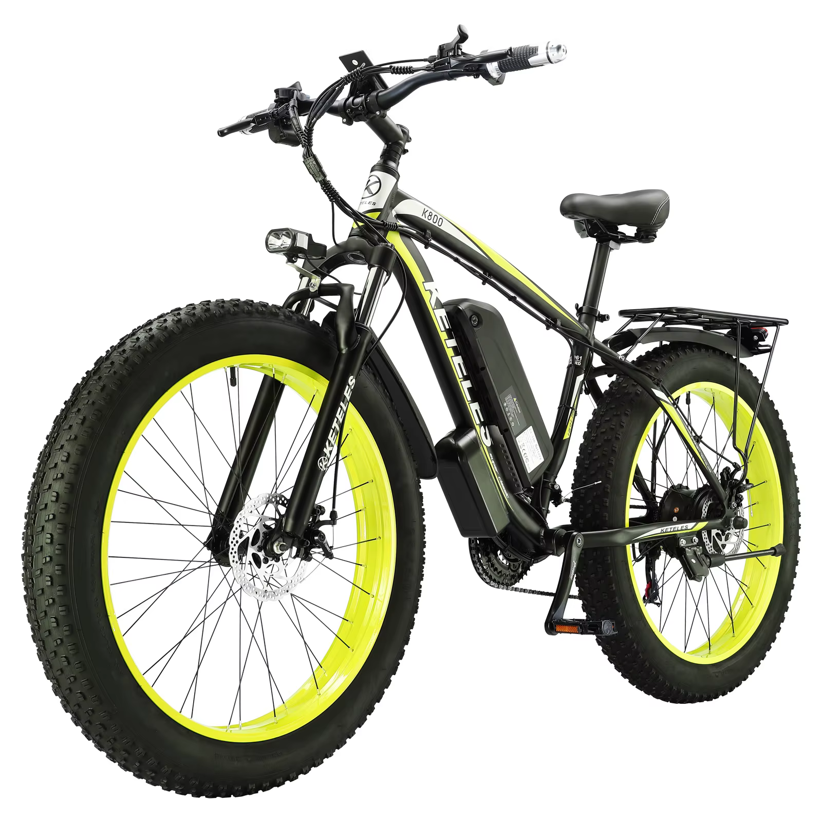 EllTELES-Vélo Électrique K800 de Haute Qualité, 1000W, 13Ah, 27MPH, Livraison Rapide