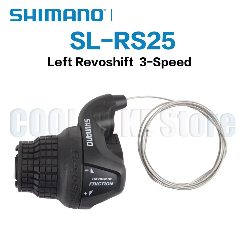 Levier de vitesses Shimano Tourney SL RS25 Revoshift pour vélo, 3*6s 3*7s 18S 21s, avec poignées RS3