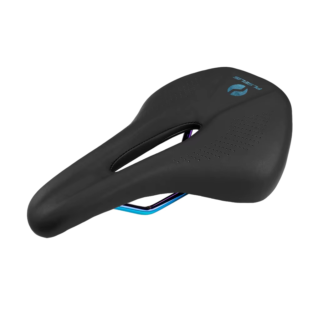 Selle de vélo VTT/Route en acier Chrome-Molybdène 300g, cuir PU, rail ED avec logo à changement de c