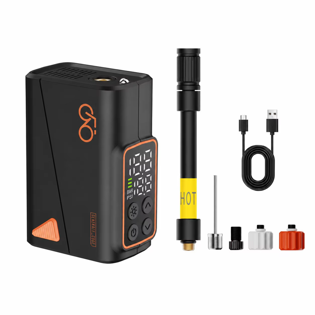 Pompe à pneus électrique pour vélo, mini gonfleur de pneus portable pour moto, compact pour vélos de