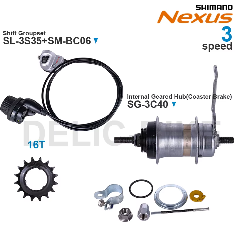WinterMANO NEXUS Moyeu à engrenages internes SG-3R40 SG-3C40 SG-3C41 levier de vitesse SL-3S41E SL-3