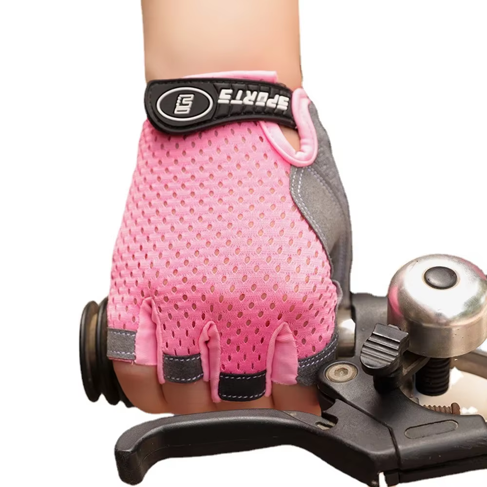 1 paire de gants demi-doigt pour enfants, gants de Sport, respirants, antidérapants, en Gel, pour en