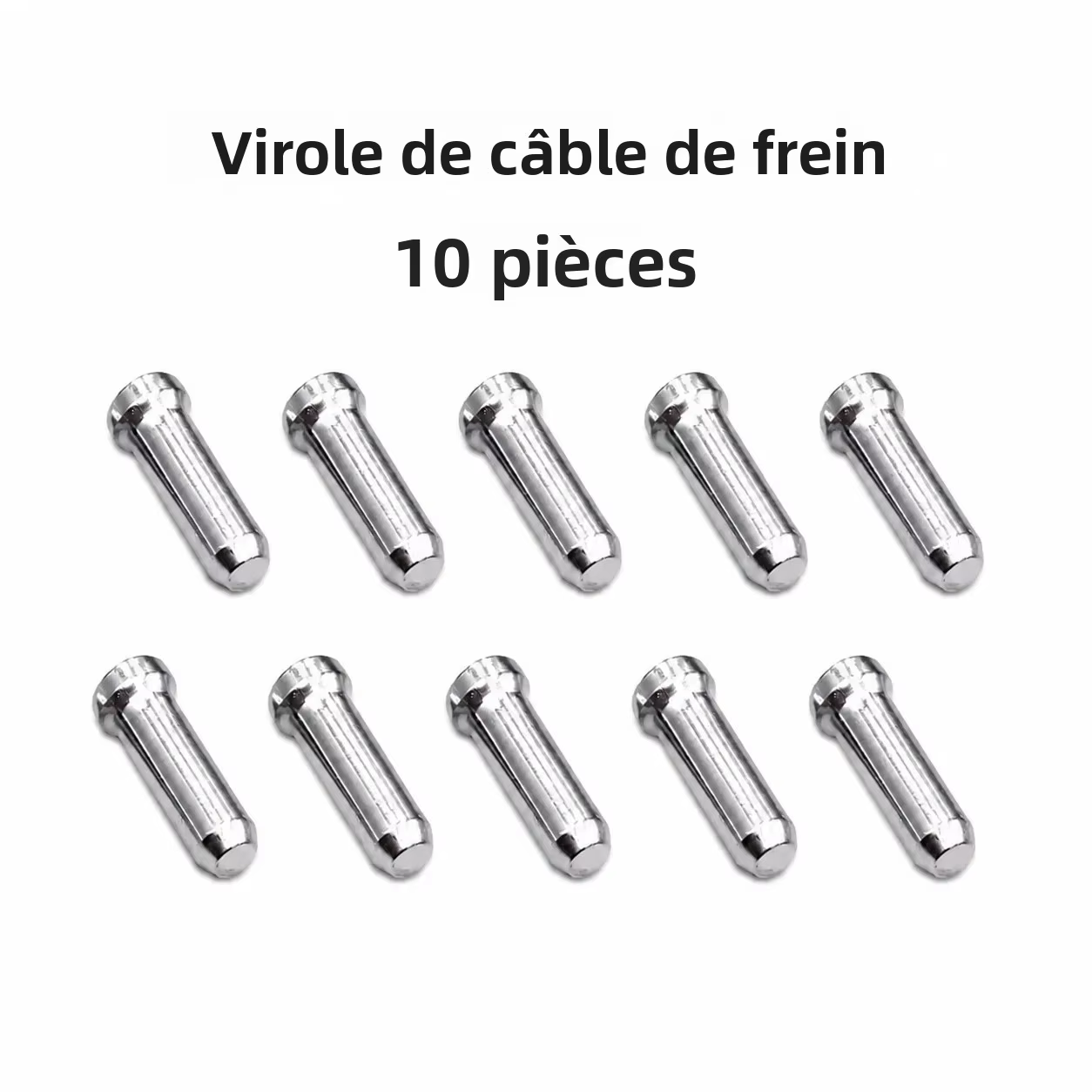 Embouts de câble de frein et de dérailleur en aluminium pour vélo, embouts de fil intérieur de dérai