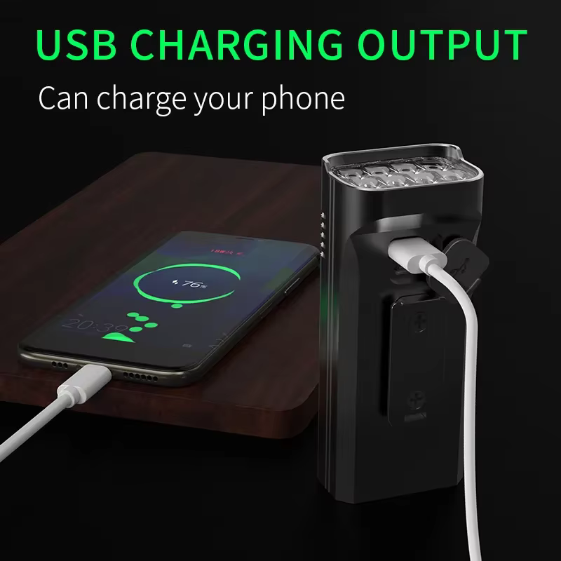X-TIGER Vélo Lumière Ensemble Puissant USB Rechargeable Lumineux 10000mAh Vélo Feux Avant IPX5 Étanc
