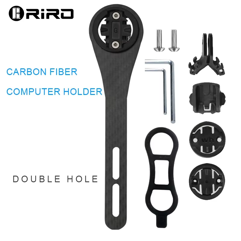 RIRO support d'ordinateur de vélo en Fiber de carbone support GPS universel pour Garmin Wahoo Bryton